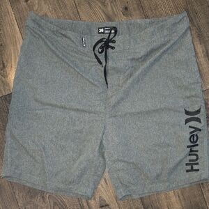 Hurley Gray Boardshorts with Black Logo
